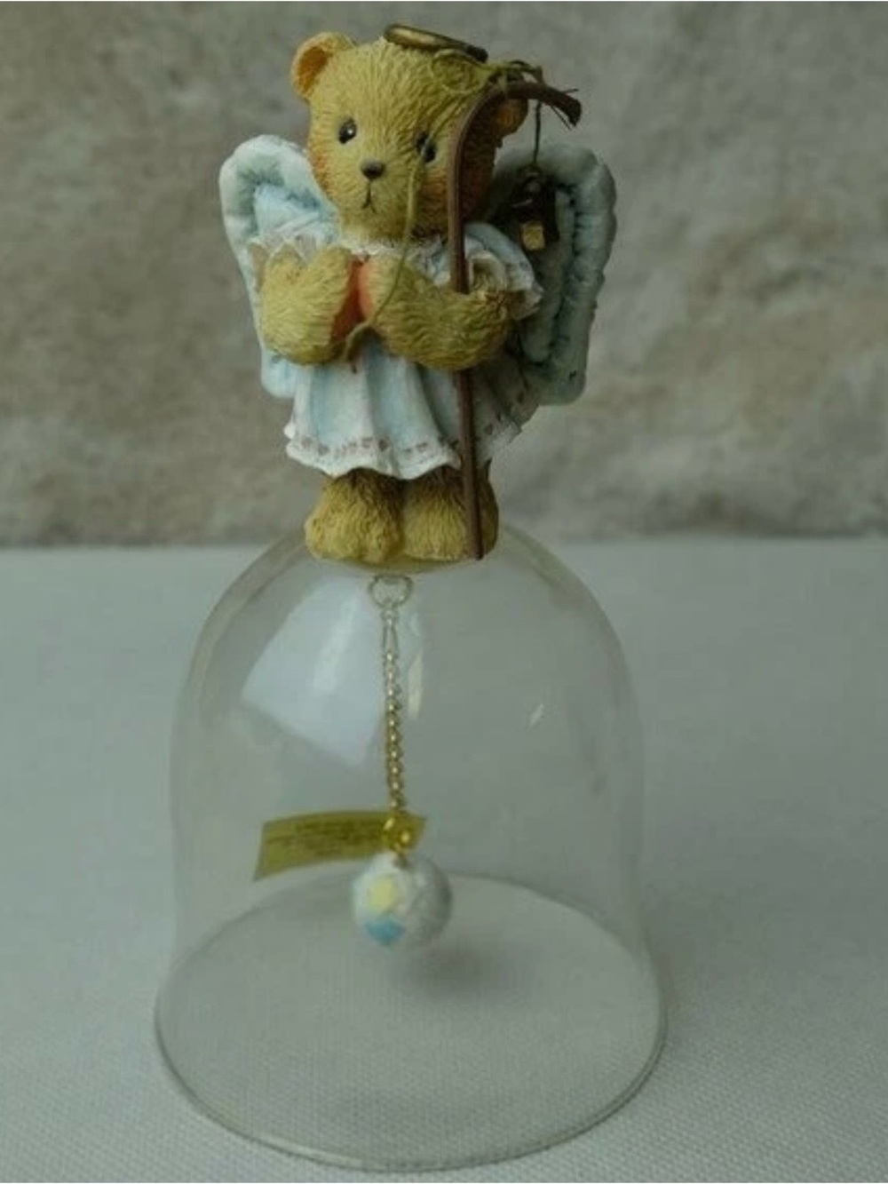 Vintage Cherished Teddies Angel Bell Figurine 906530 Hamilton Gifts Box 1992